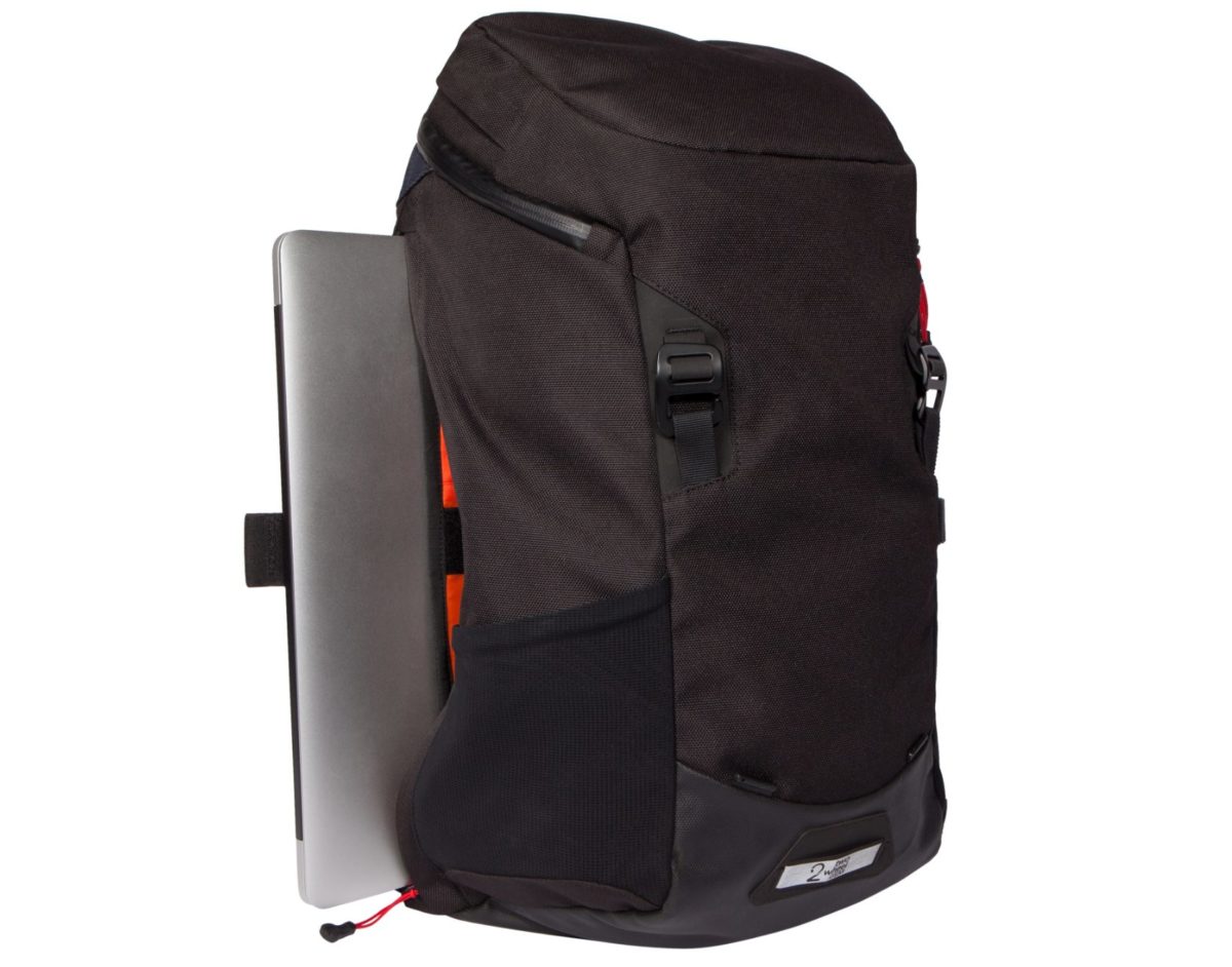 Two Wheel Gear – Commute Backpack – Black-side-laptop