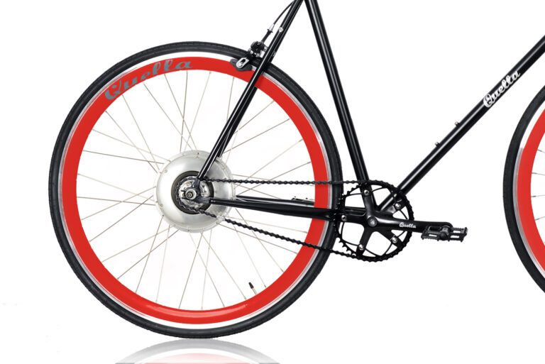 Electric Quella upgrade - Red Rear Wheel